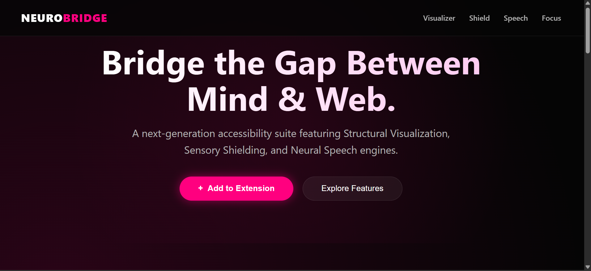 NeuroBridge Extension Workspace Interface
